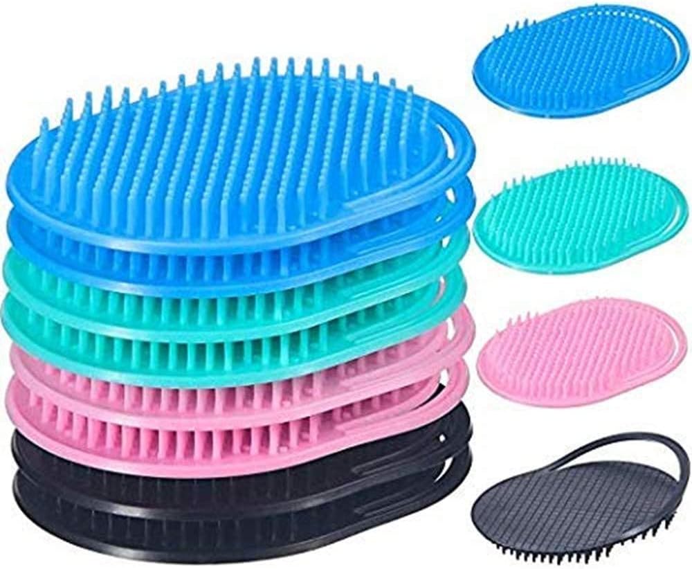 Myynti Hair Scalp Comb Dandruff Cleaning Brush Shampoo Brush Scalp Massager Shower Scalp Scrubber for Men and Women Multicolor 3 PCS