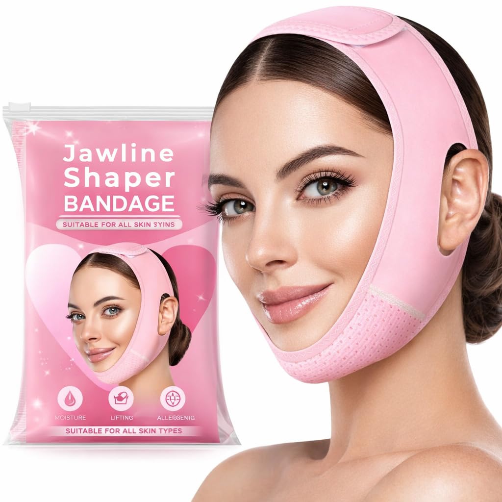 PANCA Jawline Shaper Double Chin Lift Mask for Women & Men | Face Lifting Mask & Shaper Belt | Silicone Belt for Double Chin Reducer, Tightening | V Line Slimming Strap
