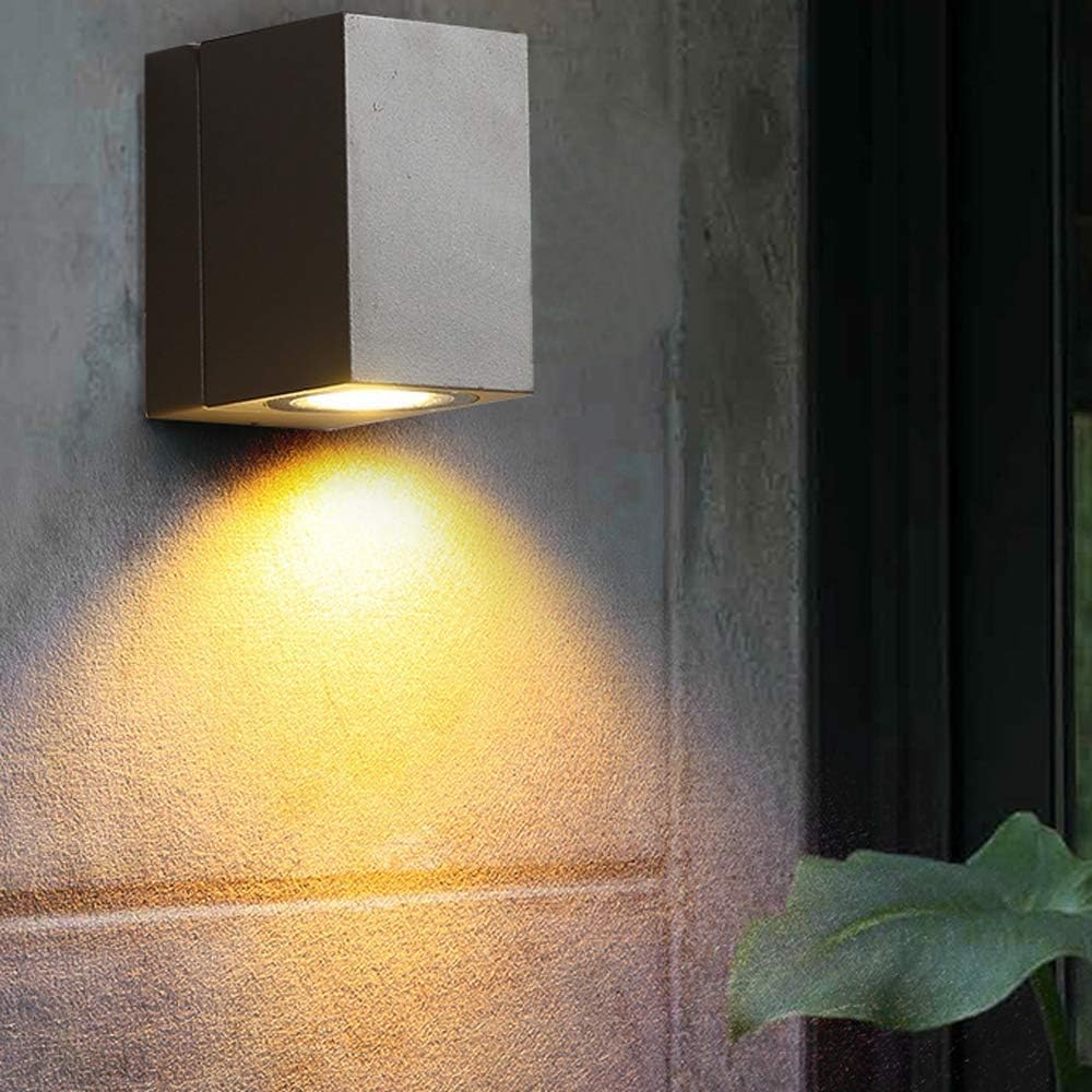 ZR98US Waterproof Aluminum Outdoor&Indoor Lamp Exterior Garden Porch Wall Lamps 5W Bedside Light Living, Chandelier