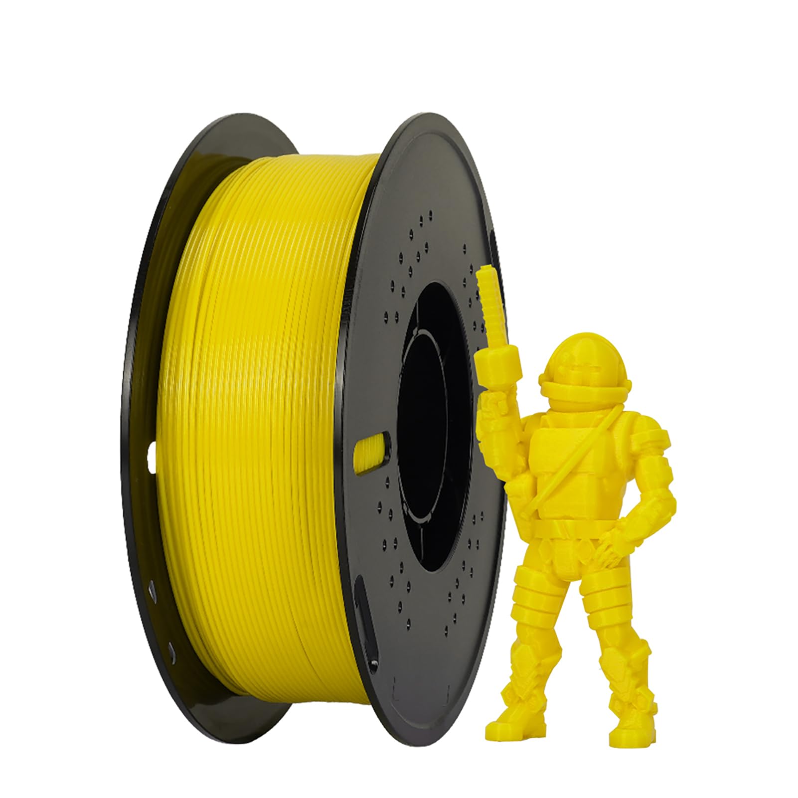 Filamento per stampante 3D PETG ad alta velocità Filamento per stampa iper da 1,75 mm Bobina da 1 kg (2,2 libbre) Precisione del materiale di stampa 3D ± 0,02 mm per la maggior (Gialla)