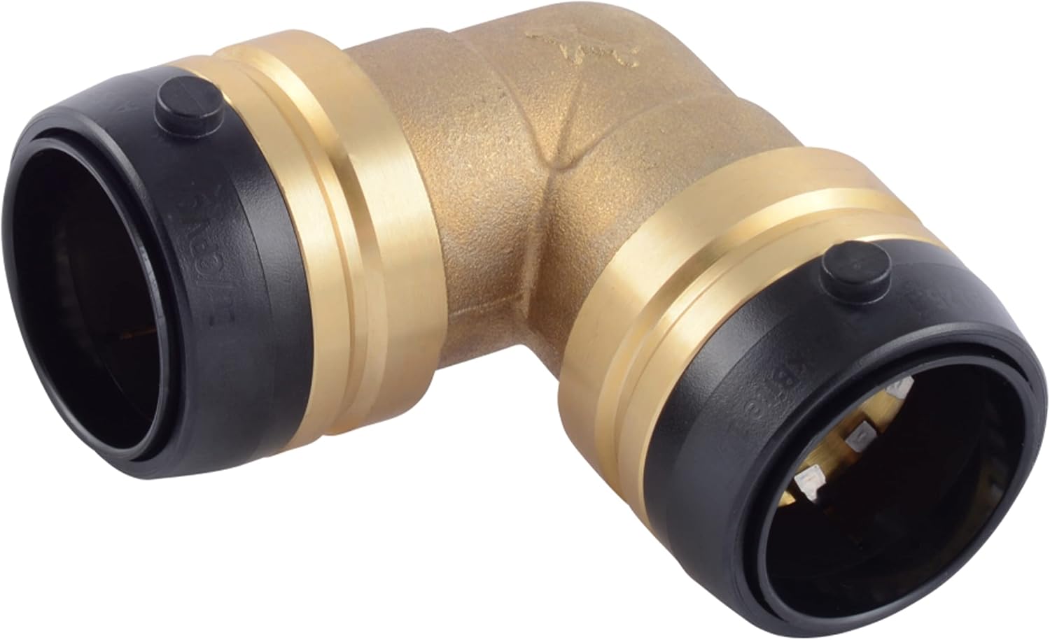 SharkBite 1-1/2 Inch 90 Degree Elbow, Push to Connect Brass Plumbing Fitting, PEX Pipe, Copper, CPVC, PE-RT, HDPE, UXL0241