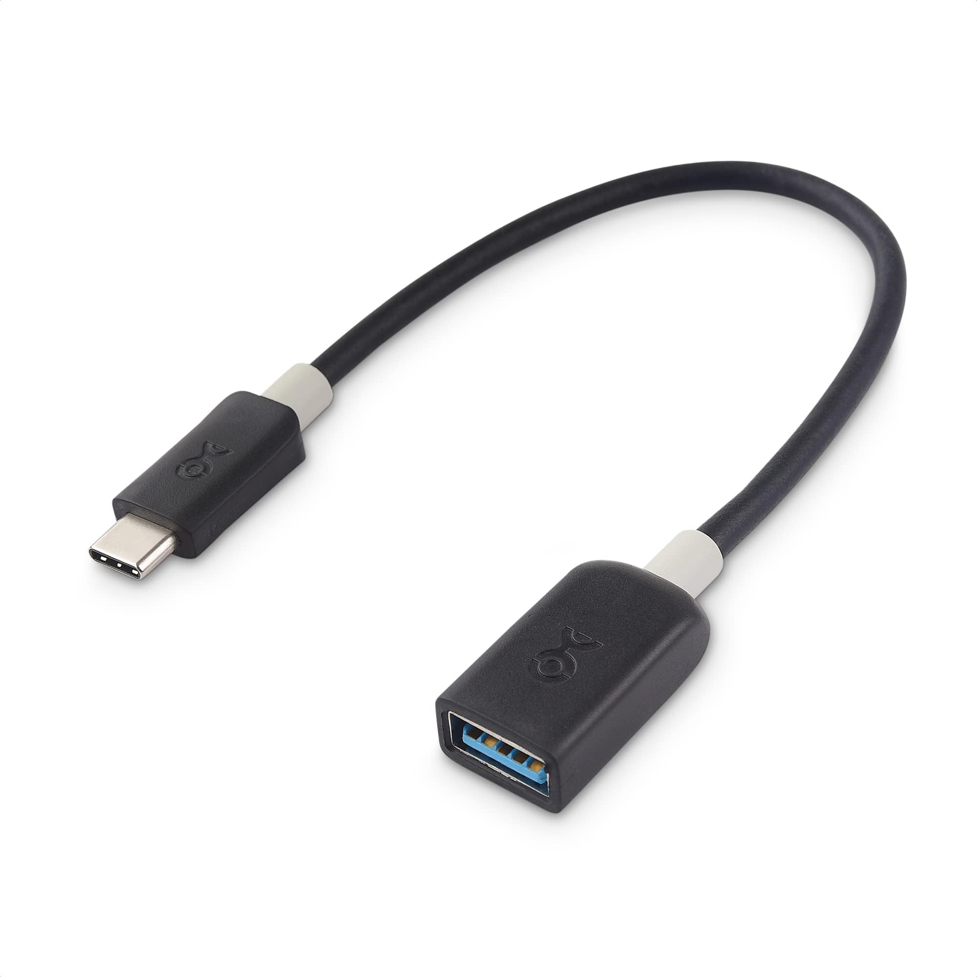 5Gbps USB C to USB 3.0 Adapter - 6 Inches, USBC Male to USBA Female OTG Adapter, Black