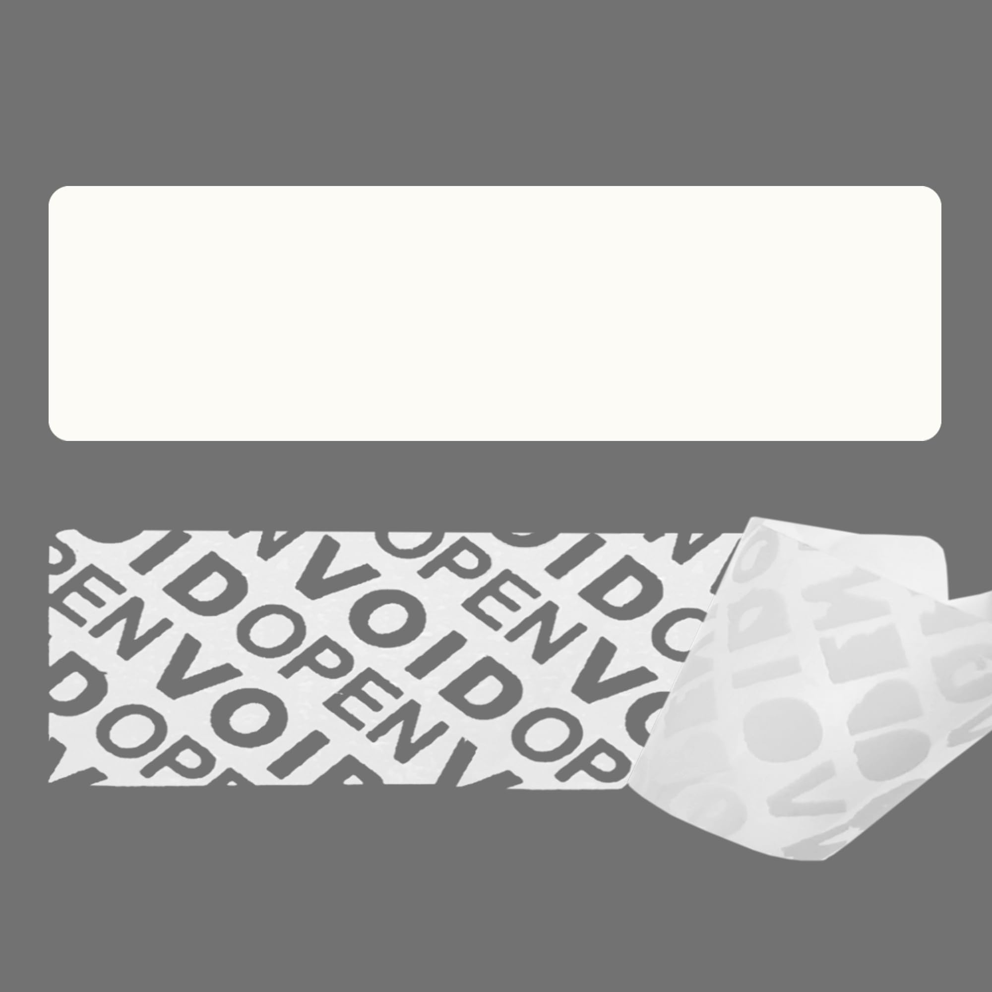 1000 pezzi – Sigilli 70 x 20 mm bianco – Etichette di sicurezza, sigilli di sicurezza, etichette di sicurezza, etichette per sigillo, sigilli di carta, etichetta autoadesiva