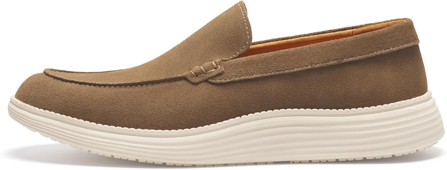 Journey West Men's Comfort Casual Slip-on Suede Leather Loafers Shoes for Men - Image 4
