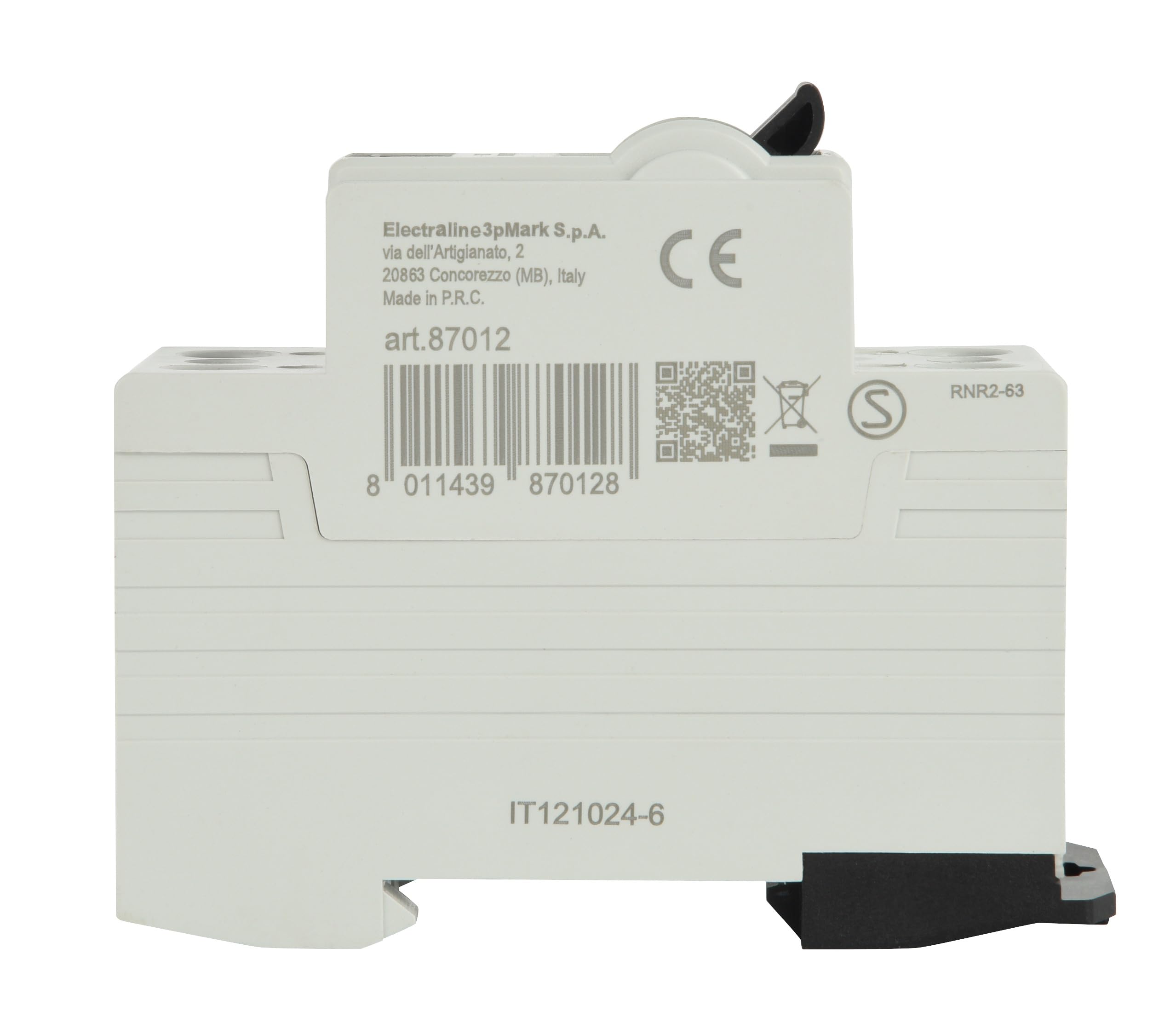 Electraline 87012 Interrupteur différentiel 63A, sensibilité 30mA, type A