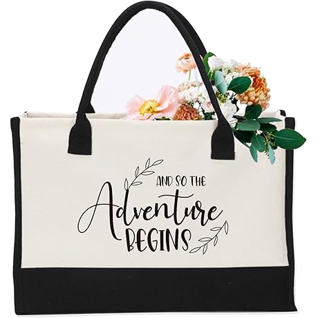 Engagement Gift Canvas Tote Bride Bag