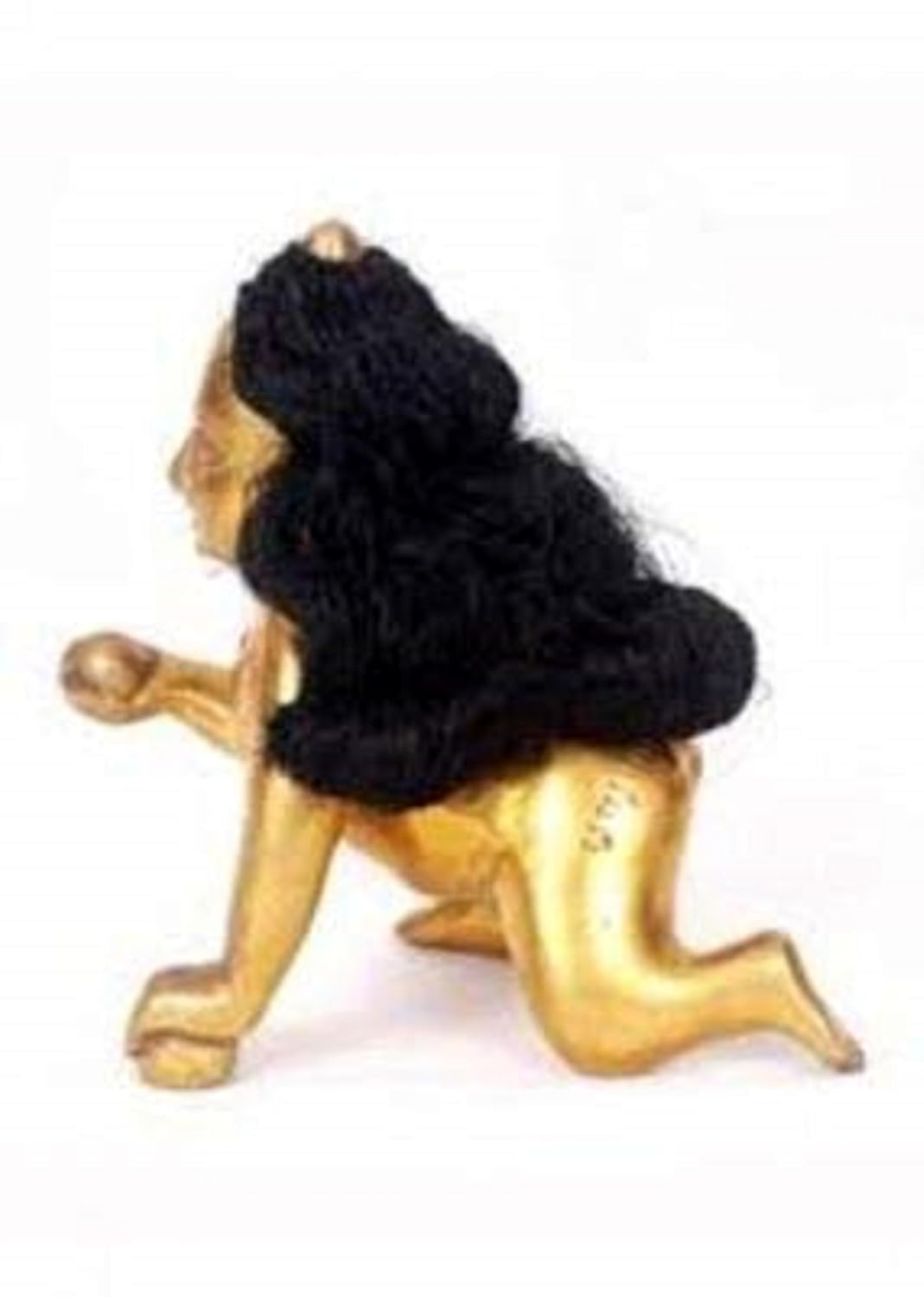 Laddu Gopal Hair, Hair for Bal Gopal, Hair Wig | Kanha ji Hair Shining Orignal Look Fancy Bal size no 4 pack of 4 peace_bg