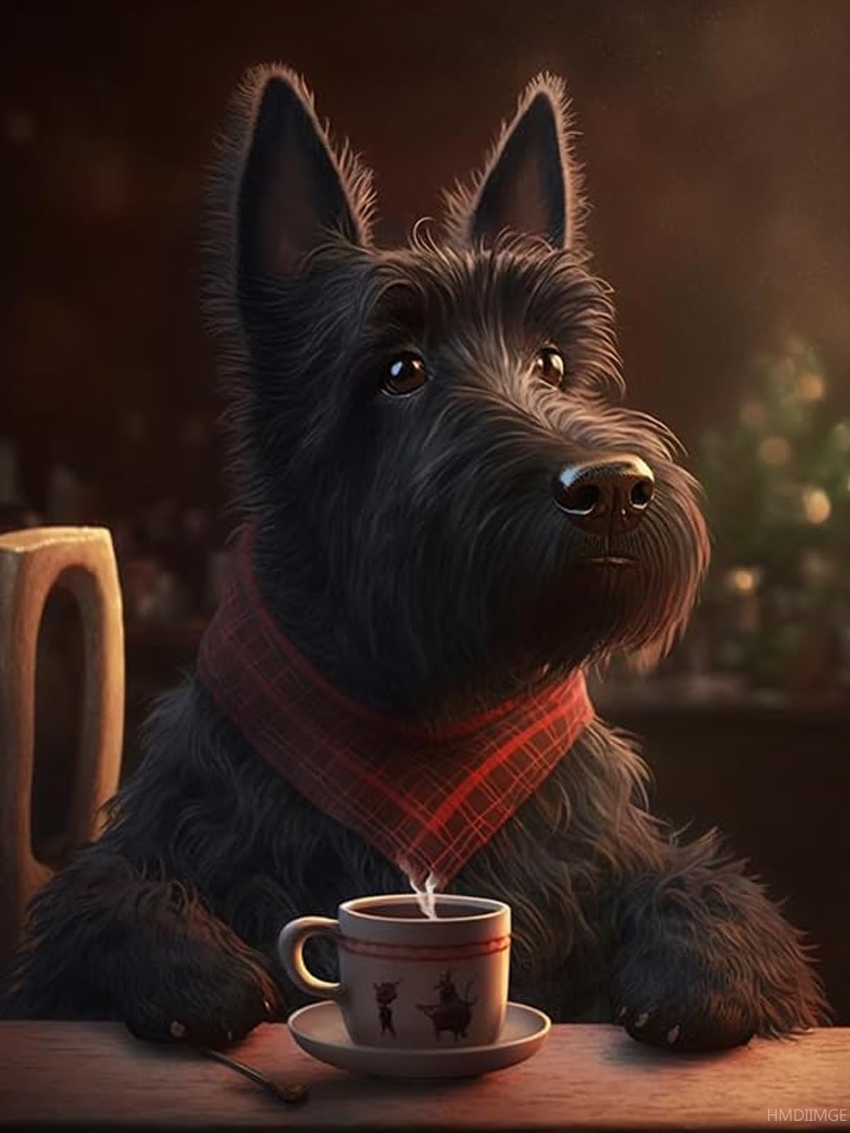 DOMROM Dog Diamond Art Painting Kits, Animal Diamond Painting Kits For