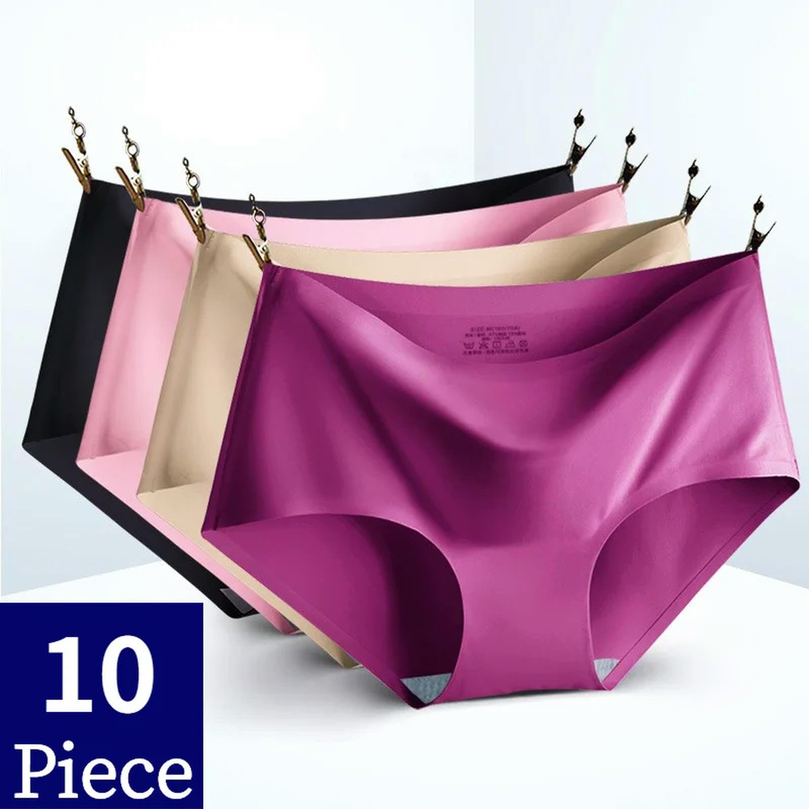 Bielizna damska 10 szt. damskie jednolite bezszwowe majtki plus size wygodne majtki majtki zestaw 15-3xl-10 szt