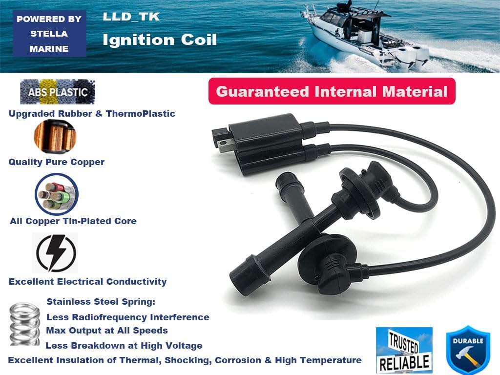 LLD Ignition Coil for Suzuki Outboard DF 90 100 115 140 HP 4 Stroke