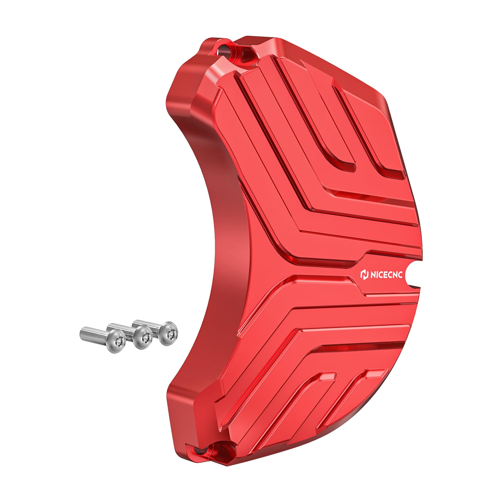 NICECNC Couvercle de Pompe à Eau Rouge 6061-T6 en Aluminium Compatible with Banshee 350 1987-2003 2004 2005 2006, Remplacement pour 2GU-15416-00-00, Comprend 1 Couvercle de Pompe à Eau et 3 vis