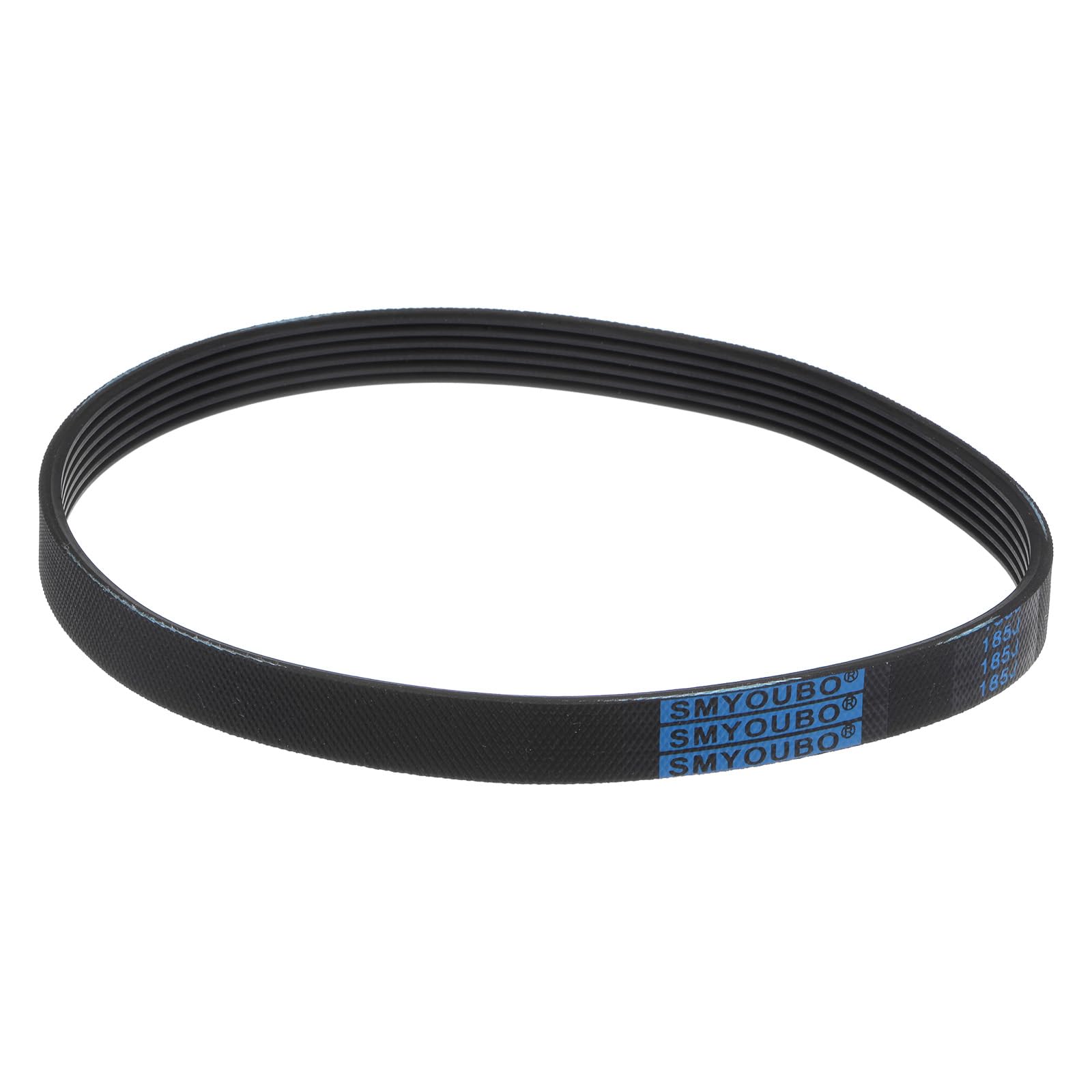 uxcell 185J6 Rubber Poly V Belt, 6 Ribs PJ V-Ribbed Belt 18.5" Length x 0.55" Width x 0.14" Thick, Industrial Transmission Drive Belt
