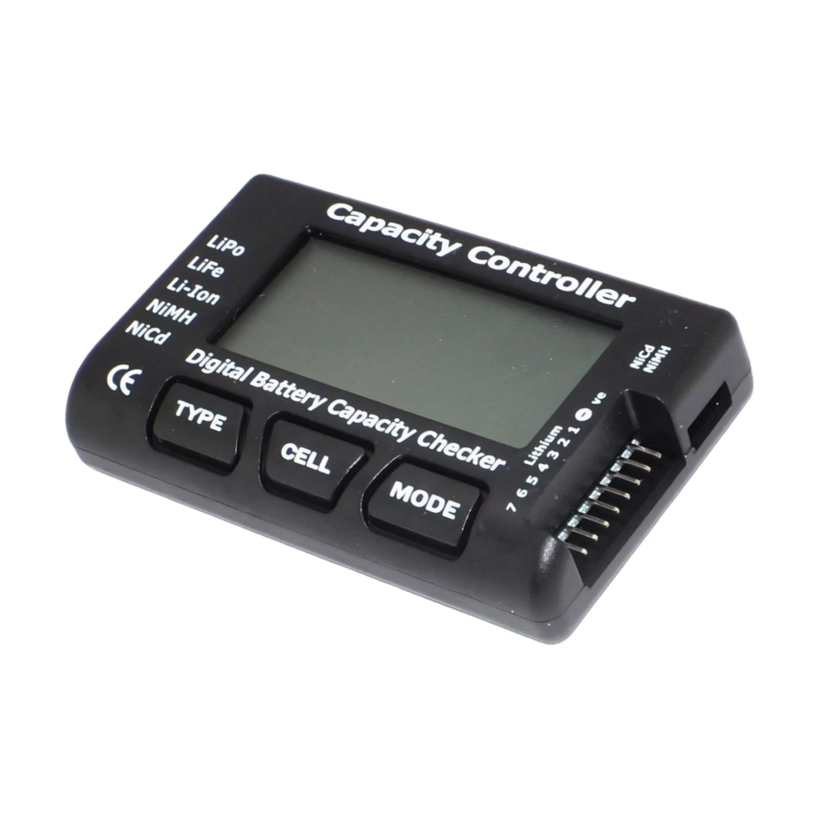 Handheld Battery Capacity Tester Voltages Tester for Lithium Polymer Life 2 to 7 Cells Capacity Controller Digital Battery Check