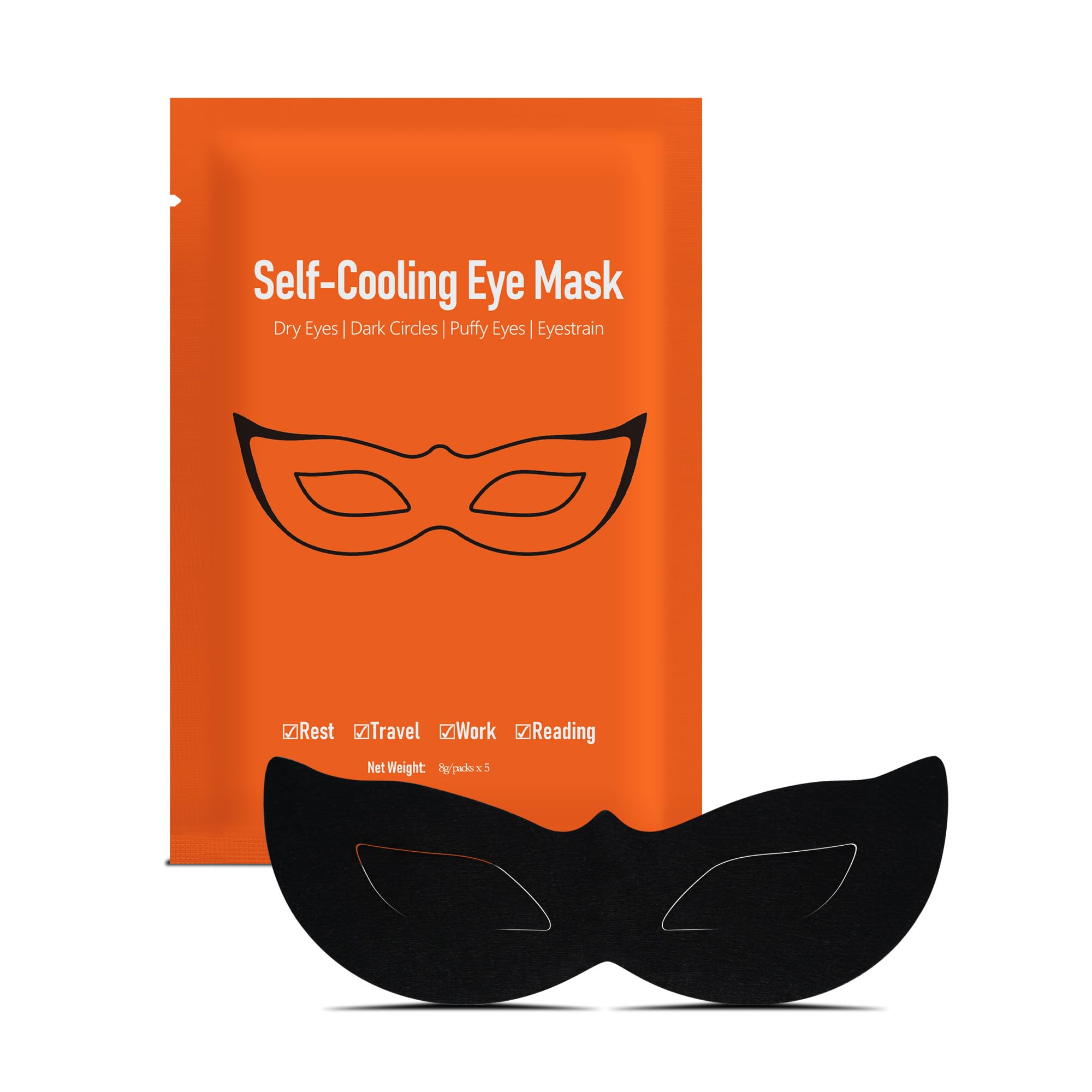 YDN Self-Cooling Eye Mask for Dry Eyes Dark Circles Puffy Eyes Eyestrain Fine LinesIce Eye Patches for Travel