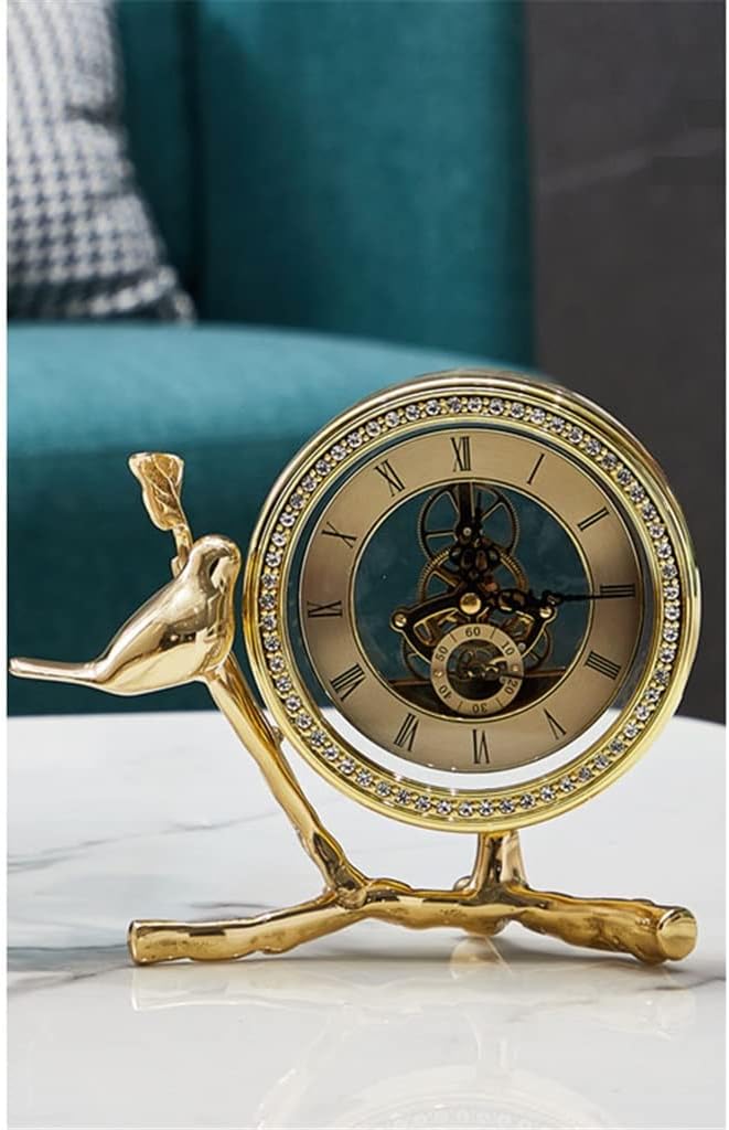 Desk Clocks, Desktop Clocks, Living Room Display Clocks, Desktop Clocks, Living Room Home Wine Cabinet Tables (Color : A, Size : 231019cm)