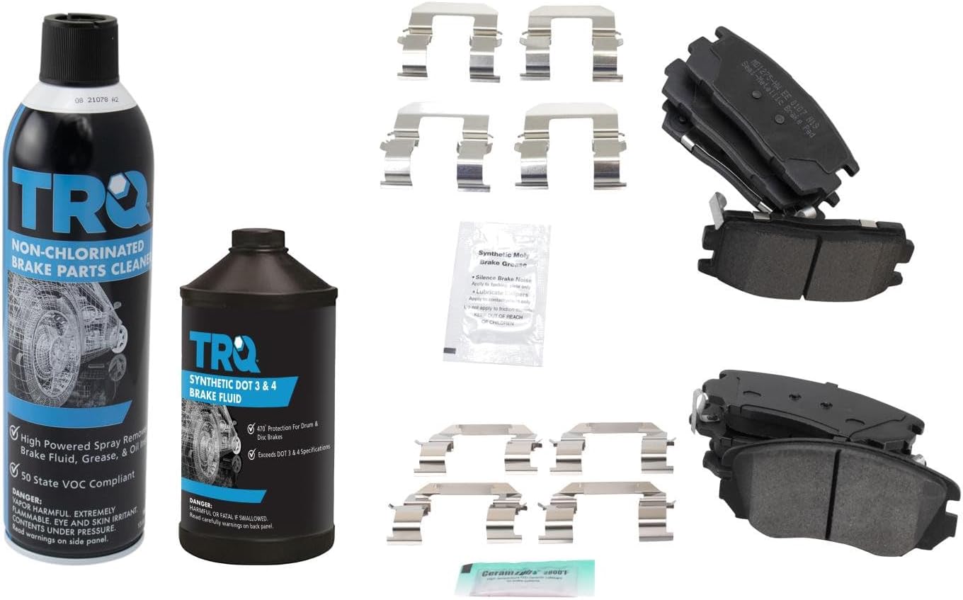 Front & Rear Brake Pads Brake Chemical Kit Semi-Metallic Compatible with 2010-2017 Chevrolet Equinox GMC Terrain