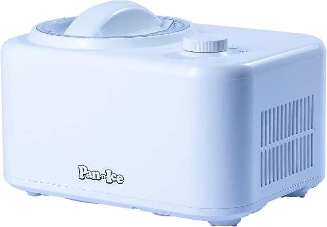 Pan-n-Ice Ice Cream Maker 1L - Fully Automatic Ice Cream Machine, Makes Icecream, Gelato, Frozen Yoghurt, Sorbet, Frozen Cocktails - Plug and Go, Perfect Christmas Gifts for Women or Men