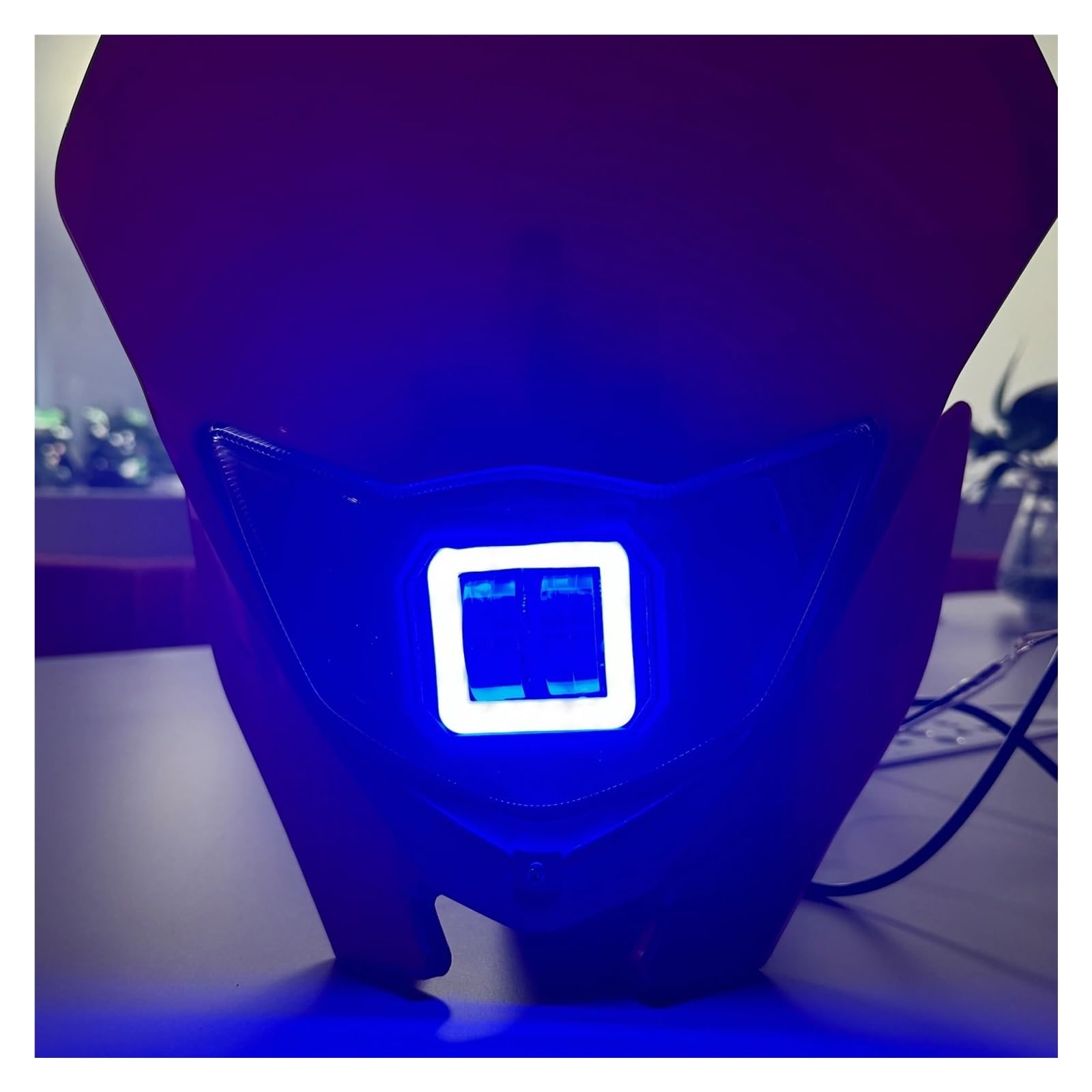 Per CRF250 Per CRF450 Dirt Pit Bike Fari Moto | Faro per moto cross a LED.(Rosso)