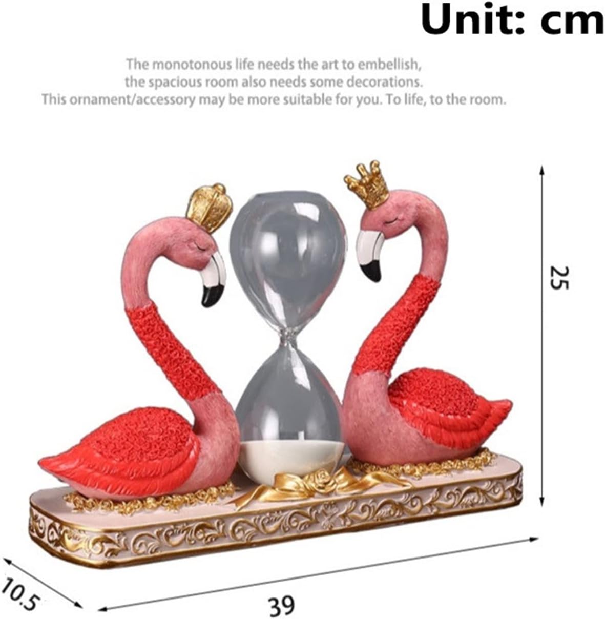 Flamingo Hourglass Decoration Ornaments Girl Bedroom Room Bedside Table Tv Cabinet Wedding Gifts for Couples Home Decor