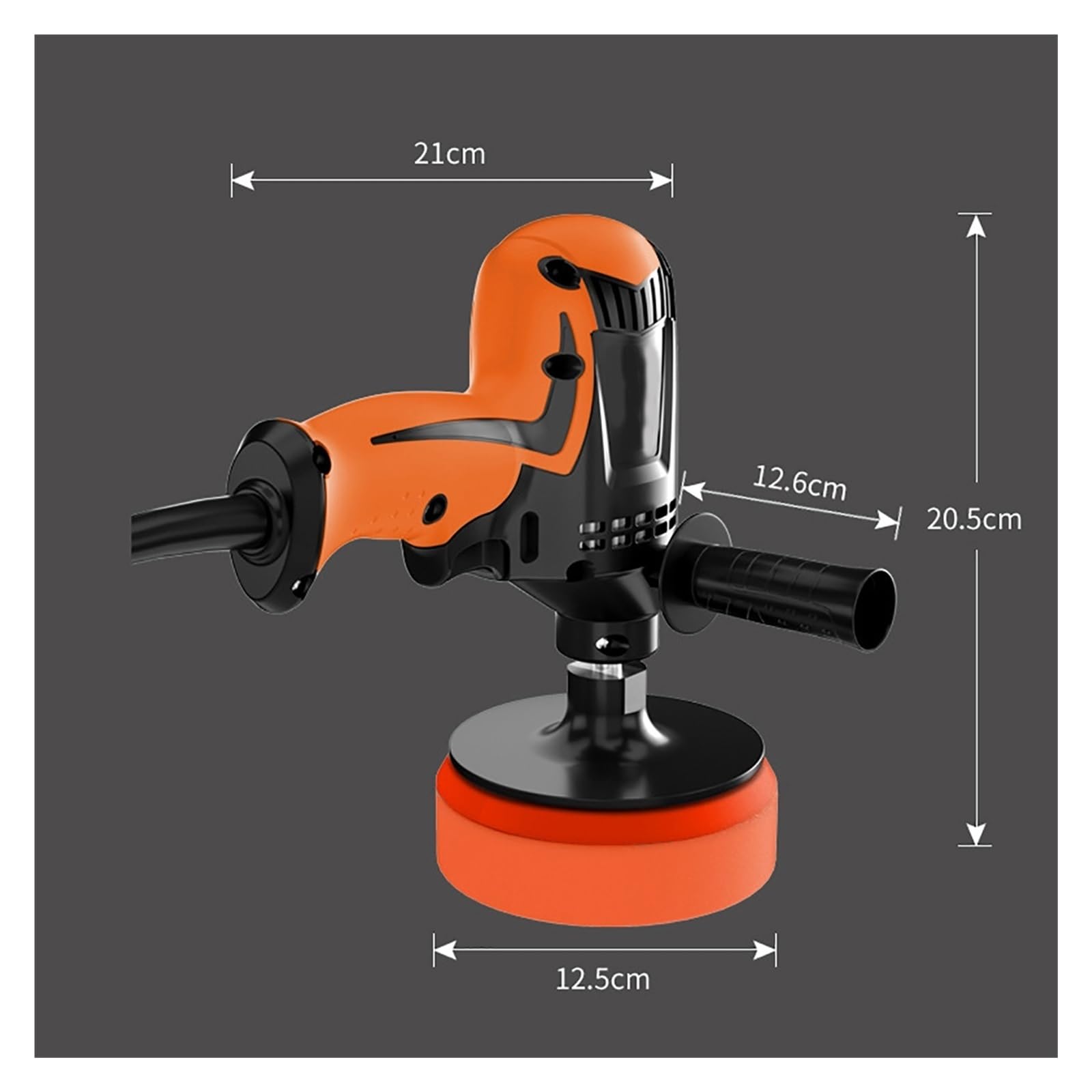 Máquina pulidora de coche de 980W, pulidora de cera eléctrica ajustable de 6 velocidades for suelo de azulejos del hogar, máquina de encerado for reparación de automóviles Ligera Y FáCil De Usar