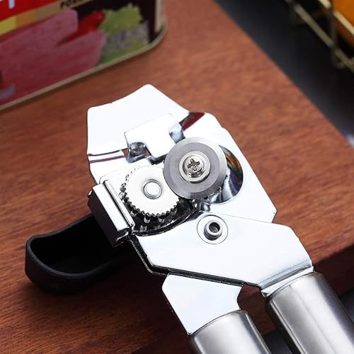 Miniatura 3 de Berglander Abrelatas, abrelatas de acero inoxidable, manual de borde liso, resistente