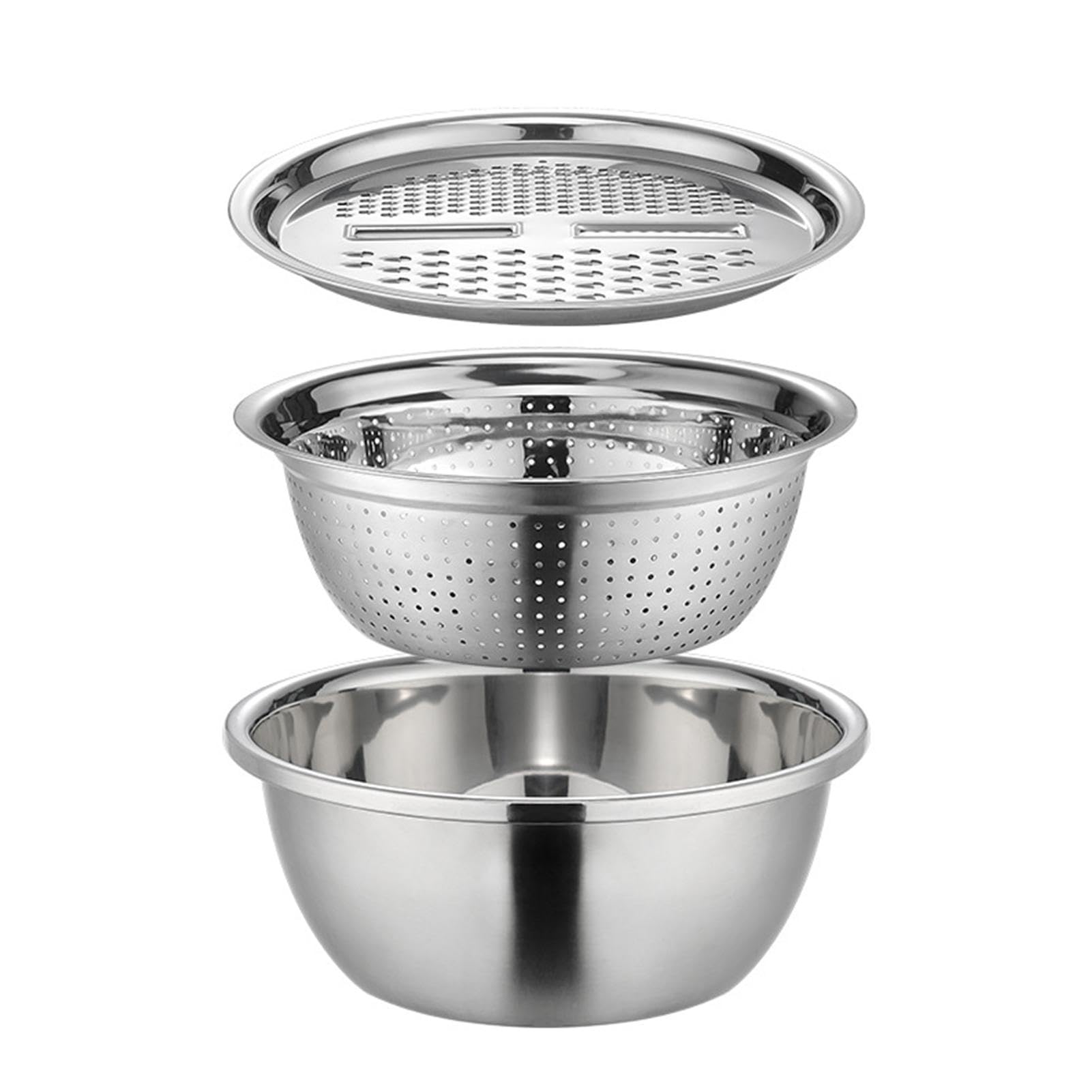 Scolapasta Acciaio Inox Per Riso - Colino Microforato Con Beccuccio Laterale - Foto 12