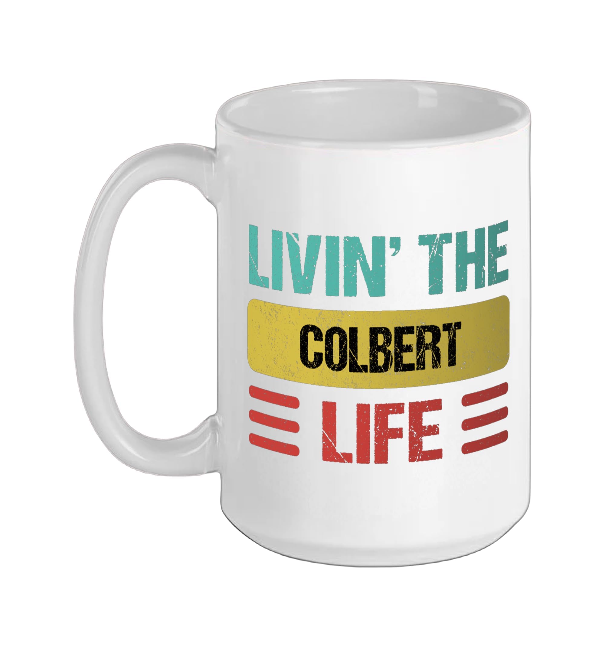 Colbert Name Ceramic Mug, White, 15oz