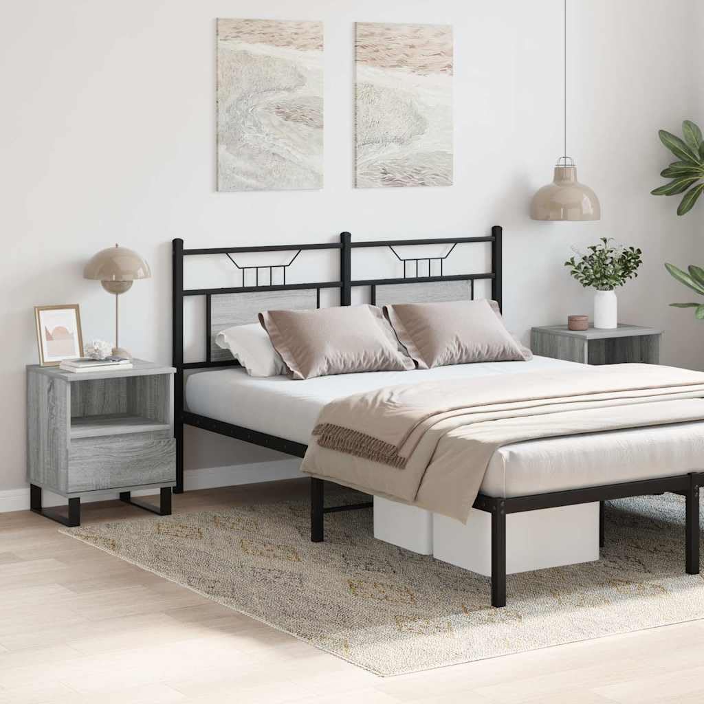 Eleganter Nachttisch mit Schublade und Fach aus Holzwerkstoff - Stabiles TV-Möbel mit Metallbeinen und feuchtigkeitsbeständiger Oberfläche für Wohnzimmer und Schlafzimmer