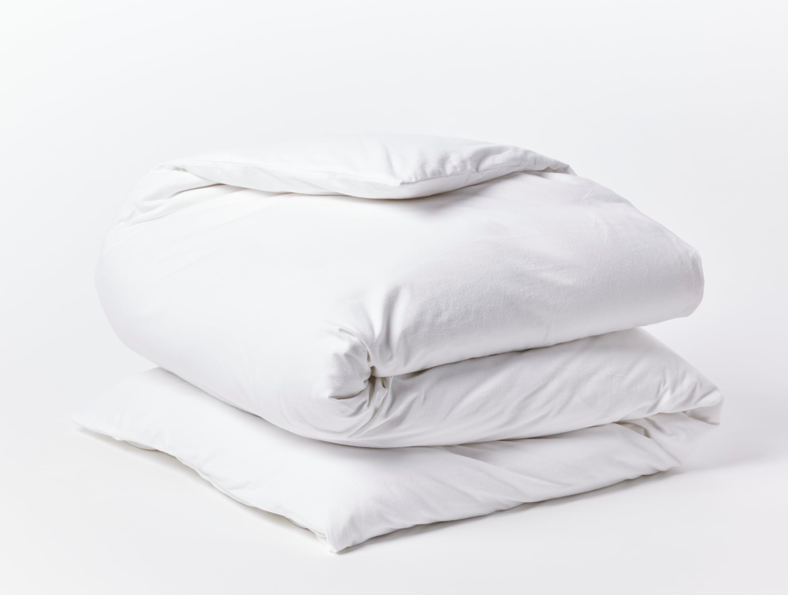 - Coyuchi Cloud Brushed Organic Flannel Duvet Cover | Full/Queen, Alpine White