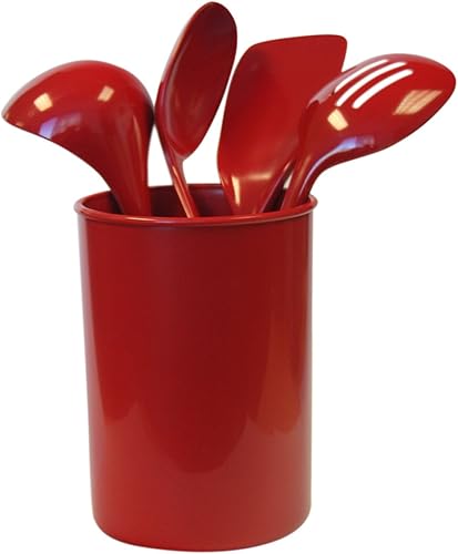 Reston Lloyd Calypso Basics - Juego de 5 soportes para utensilios, color rojo