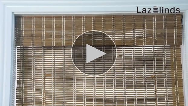 Amazon.com: LazBlinds No Tools No Drill Cordless Bamboo Roman