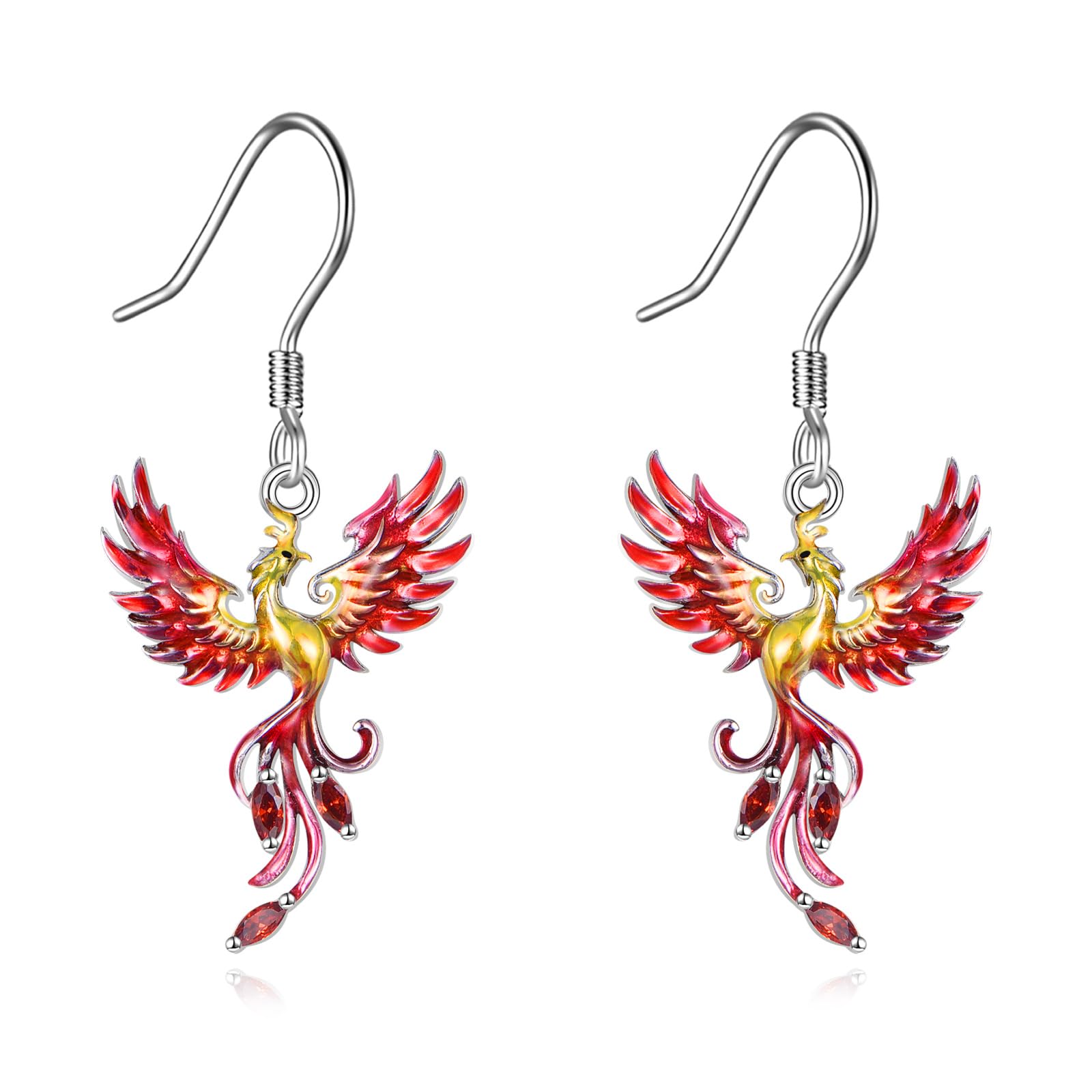 Animal Dangle Earrings for Women 925 Sterling Silver Cat Dinosaur Panda Dragonfly Dangle Earrings Cute Animal Jewelry Gifts
