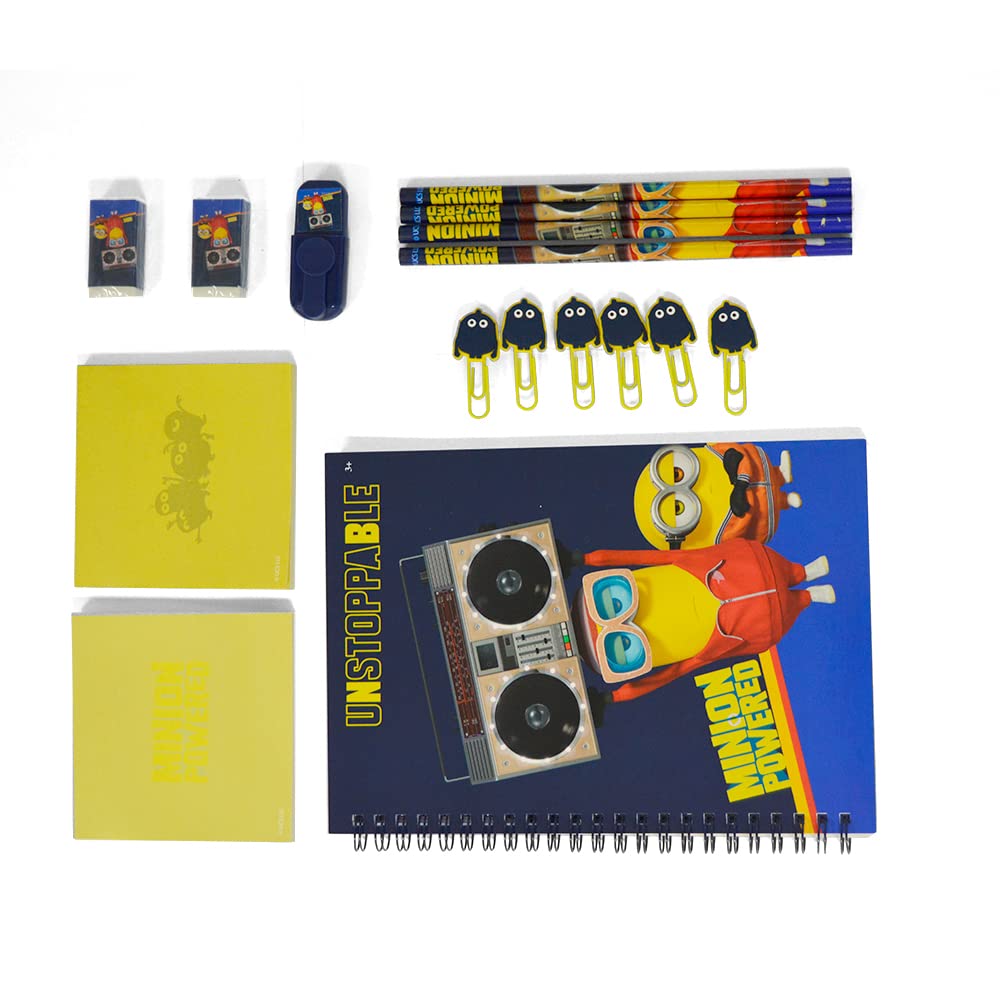 Universal MINIONS STATIONERY SET 16PCS, Blue, TBT21MNBX16604