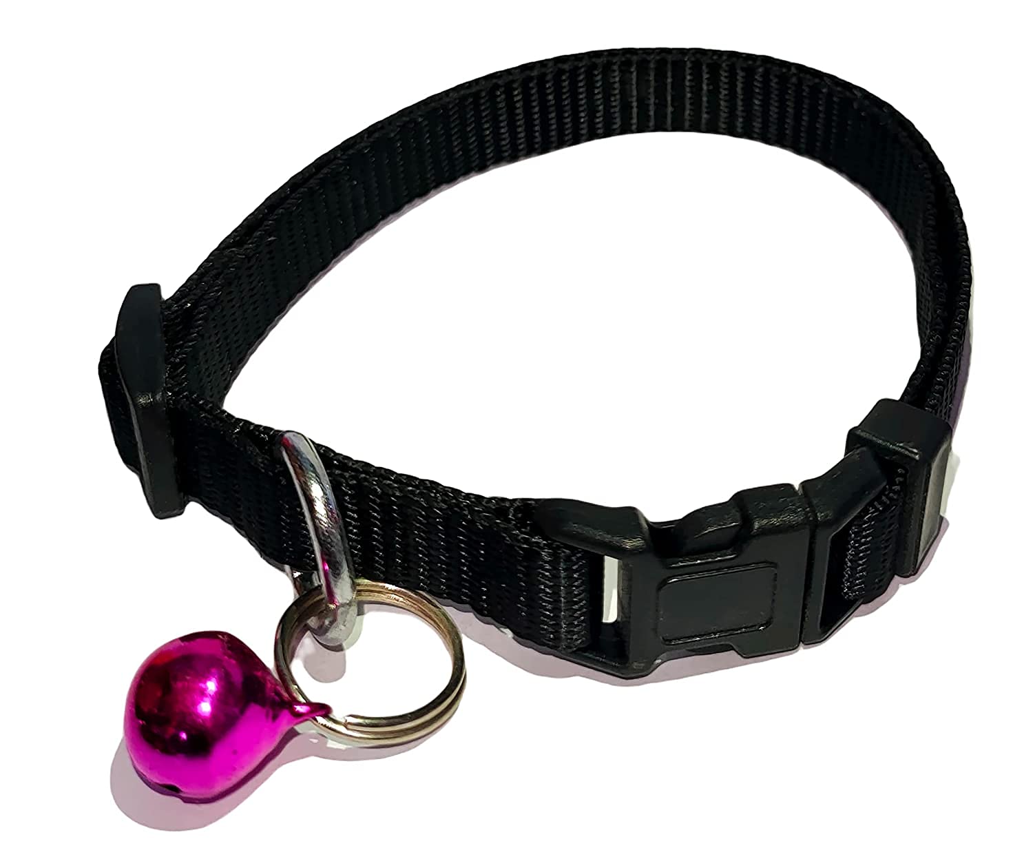 Woofy Imported Colourfull Collars with Bell for Dog-Puppies and Cat (10 MM CAT & Puppy, Black) (B09D3Q4H43) Amazon Price History, Amazon Price Tracker