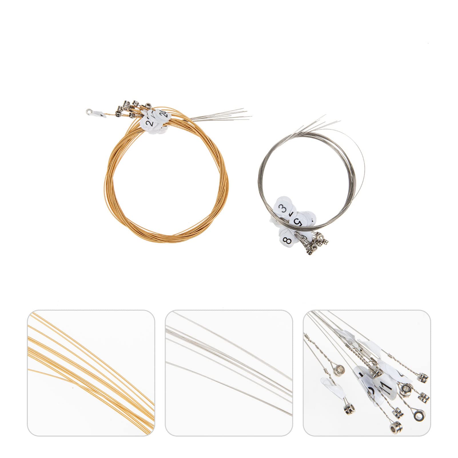 Corde ricambio per arpa lira in metallo, filo musicale, accessori per strumenti musicali, lira in metallo 21 corde, accessori per arpa.