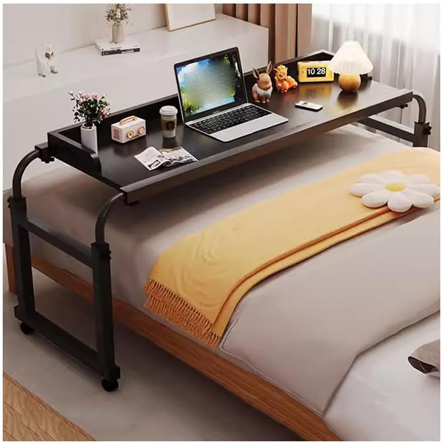 Chariot pour ordinateur portable table de lit réglable hauteur noire