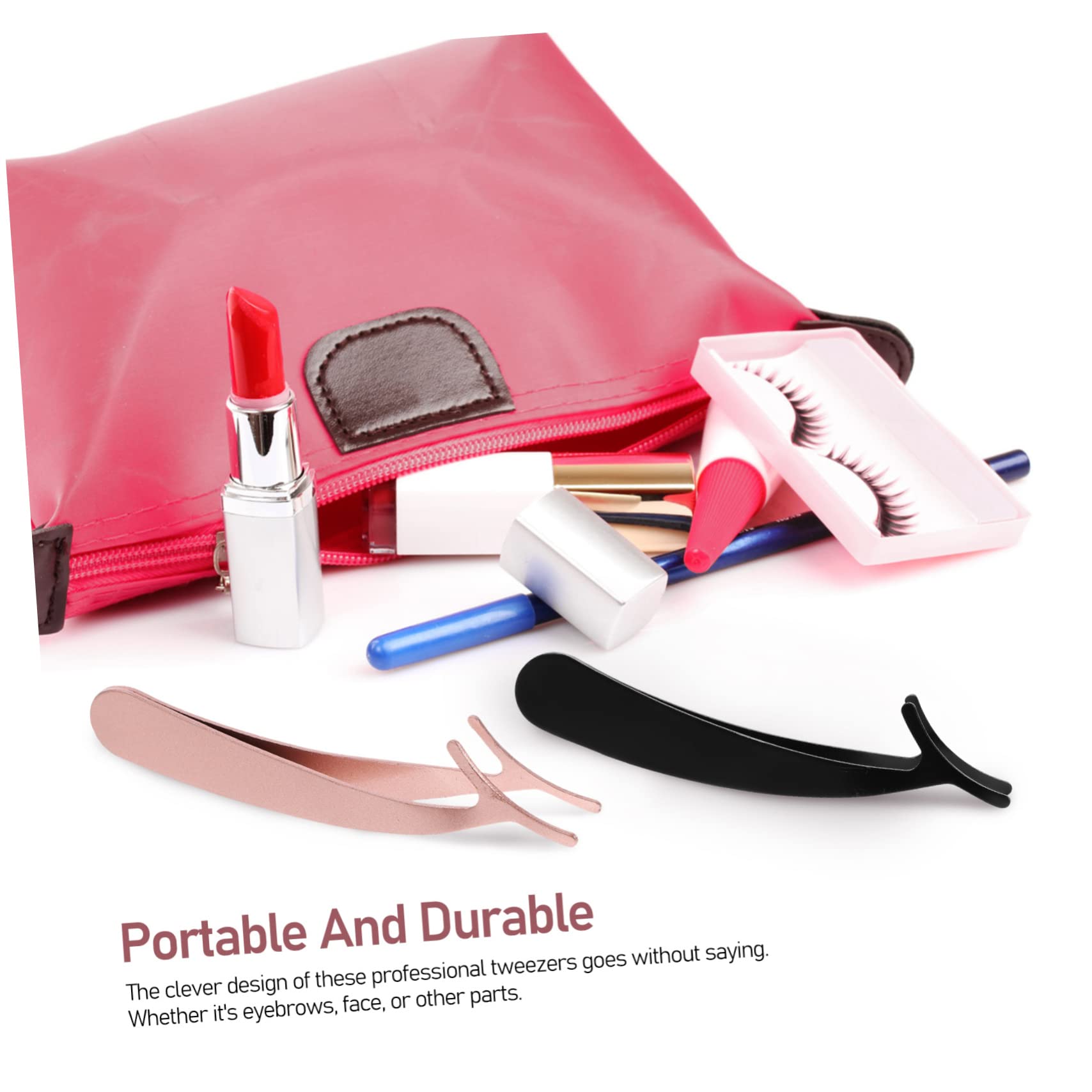 FRCOLOR 4 Set Di Extension Per Ciglia Pinzette Applicatori Clip Per Ciglia in Metallo Per La Bellezza Delle Ciglia Naturali 4 Pezzi*4