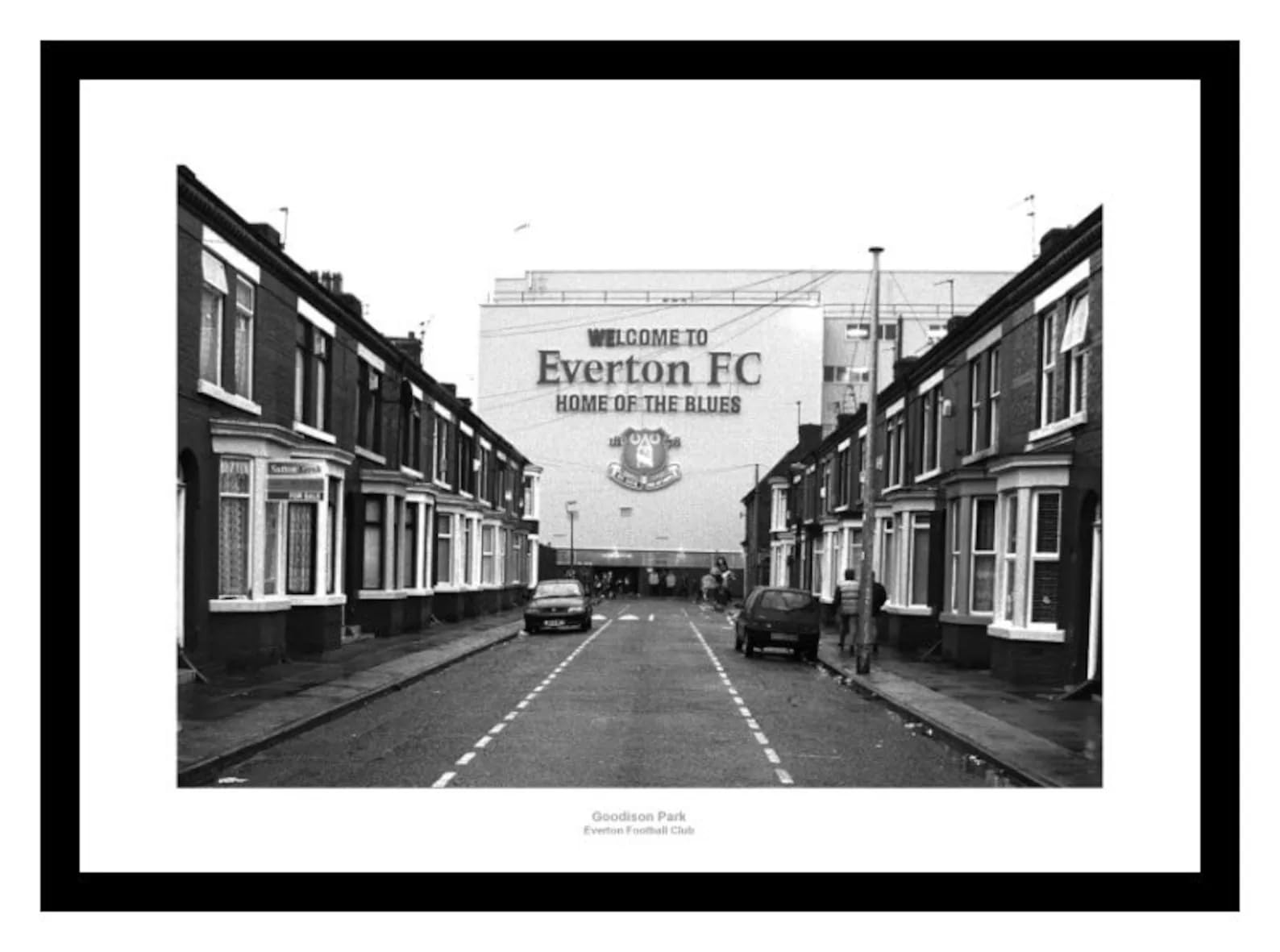Home of Legends Framed Outside Goodison Park Stadium - 18x12 inch Everton FC Photo
