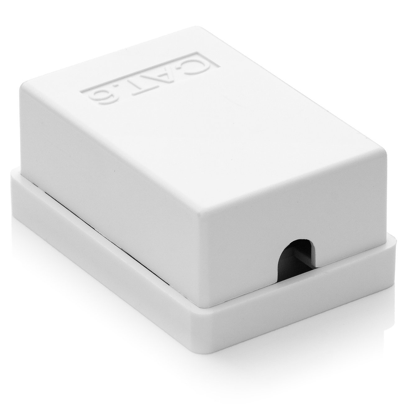Evoges RJ45 Cat6 Steckdosenmodul UTP – Schnelles Ethernet Für Büro, Home & Data Center, 1 Gbit/s, Weiß
