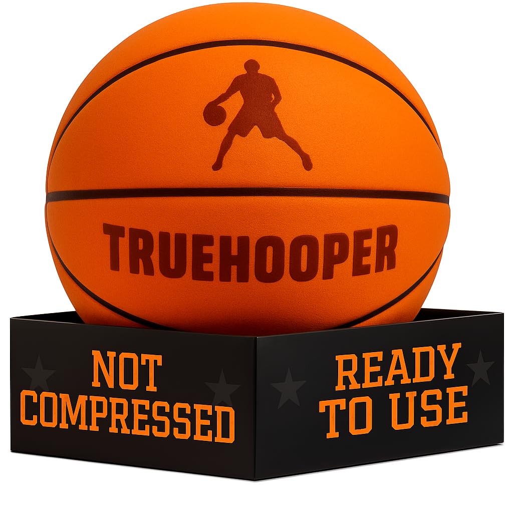 Silent Basketball Size 7 (29.5") & 3 Indoor Basketball (PRO Version) - Grooved Foam Ball for Quit Dribbling and Indoor Training - Higher Bounce Noiseless Ball - Non-Deforming Packaging