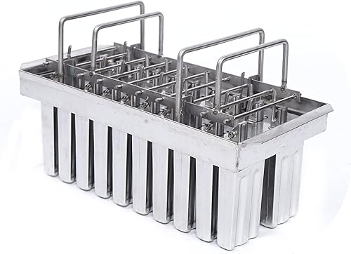 Miniatura 2 de 20 piezas de acero inoxidable congelado paletas, moldes para helados, moldes comerciales para helados, máquina de golosinas para helados, moldes