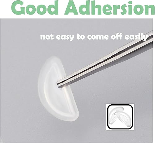 Miniatura 4 de Almohadillas de nariz para gafas, almohadillas de nariz de silicona para gafas, almohadillas de nariz suaves antideslizantes para marcos de plástico