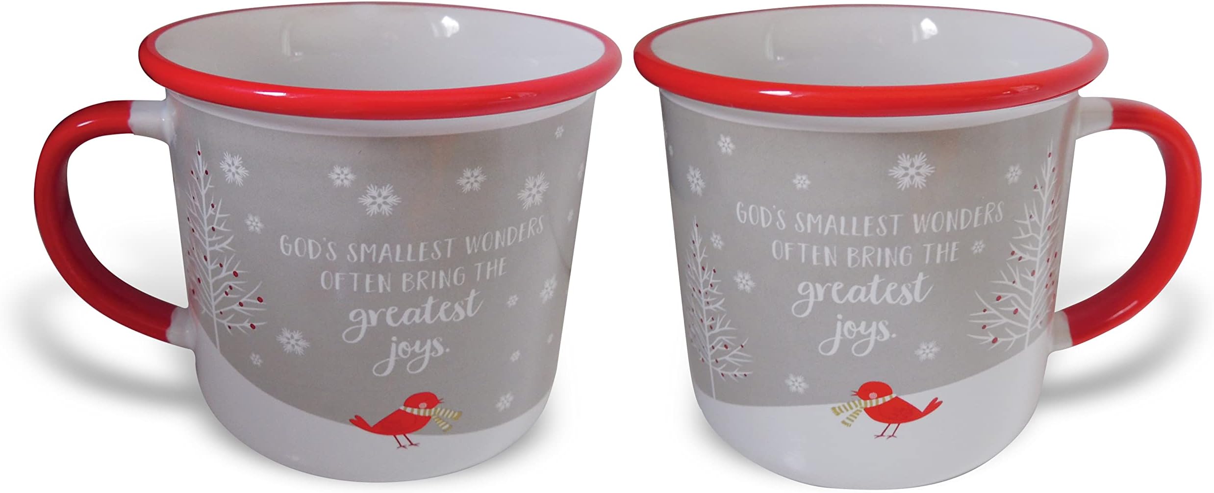 Cathedral Art Abbey & CA Gift God's Smallest Wonders Camping Mug, One Size, Red