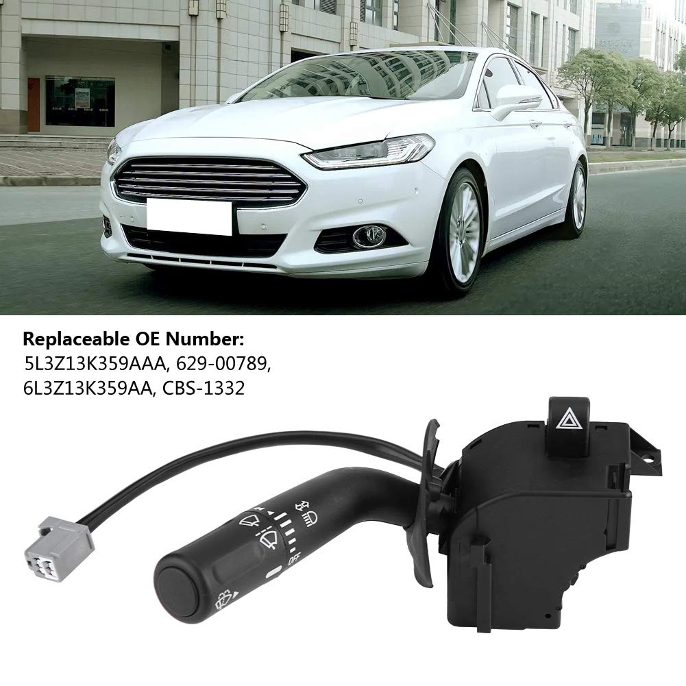 Wiper Turn Signal Switch High Low Beam Headlight Dimmer Lever Compatible with F-Series Trucks 2005-2008