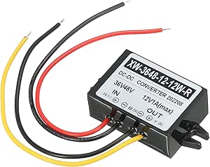 PATIKIL DC 36V 48V tot DC 24V 1A 24W vermogen omvormer regelaar plastic