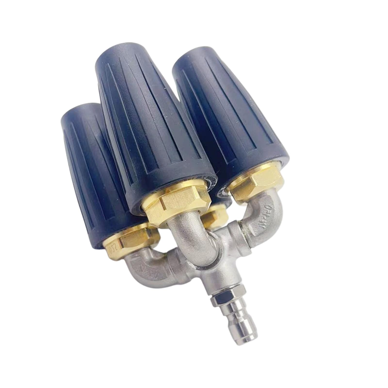 Zbiianxer Black Brass Rotating Sprays Nozzle With Wide Angles Coverage Washer Tip For Hard Cleaning Job Brass Pressure Washer Nozzle