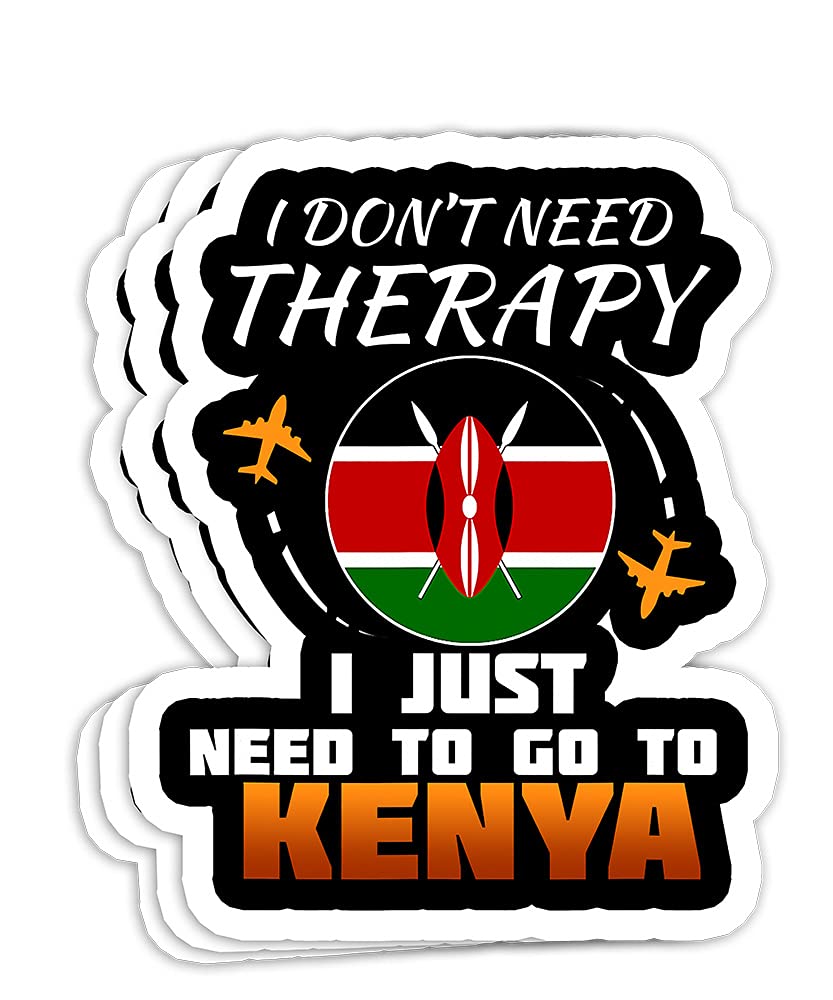Buy Kenyan I Funny Kenya I Vacation Kenya 4x3 Decals Stickers for
