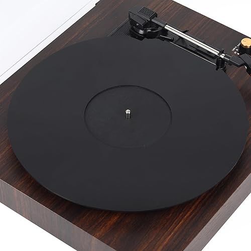 Miniatura 9 de Alfombrilla acrílica para tocadiscos para discos de vinilo: 12 pulgadas, accesorios para tocadiscos antiestático, calidad de sonido mejorada, reduce