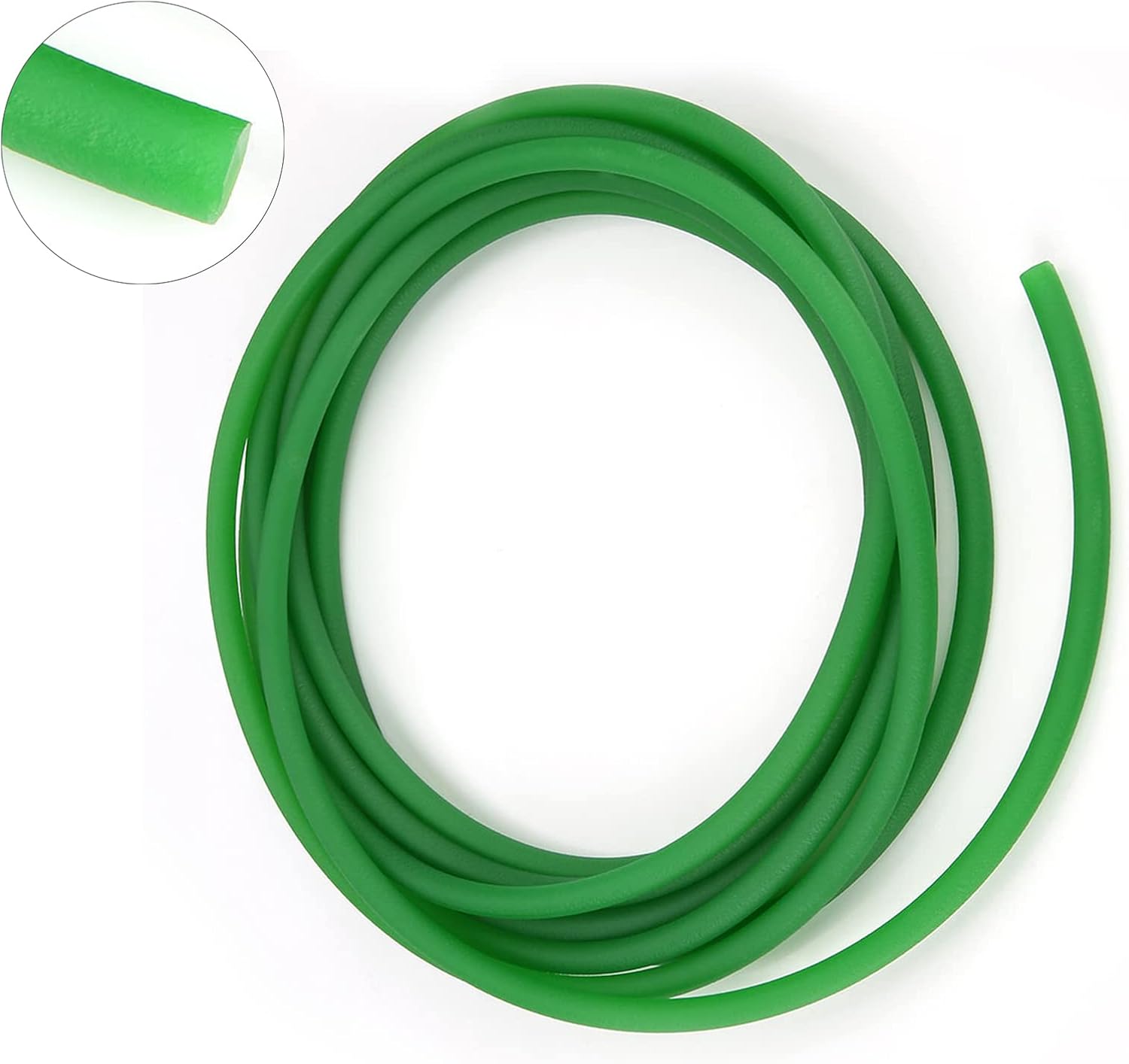 2pcs Polyurethane Round Belt, PU Transmission Green Rough Rough, Easy Installation with Tensile Strength, for Drive Transmission in Packaging and Printing Machine