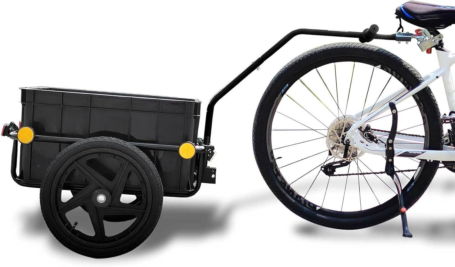 Bike Trailer,Versatile Bike Cargo Trailer,Hand Wagon,Easy Attachment,Fabric Cover,Max Load 50KG,for Transport Goods